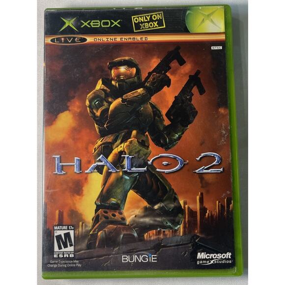 Halo 2 (Xbox, 2004) Black Label, Complete, Tested And Working Master Chief - Picture 1 of 4